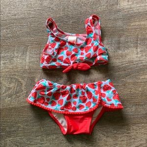 Cat & Jack Toddler girls 2pc strawberry bikini